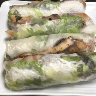 Grilled Chicken Spring Rolls