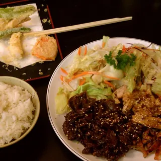 Teriyaki Chicken and Beef Plate