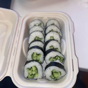 2 6pc cucumber rolls