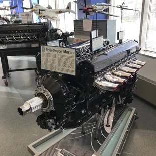 Lots of engines on display, this is the one from the p51 mustang