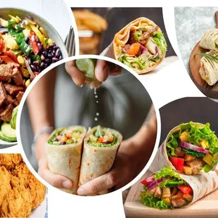 food, wraps, burrito, burritos and wraps