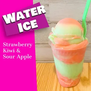 Strawberry Kiwi &amp; Sour Apple Water Ice