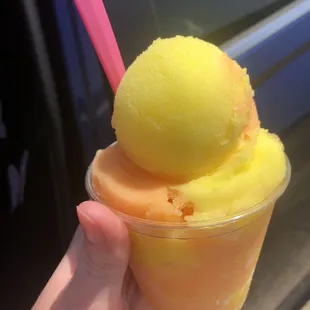 Small Water Ice (mango and pineapple)