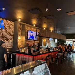 the interior of a restaurant