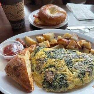 Spinach & Mushroom Omelette