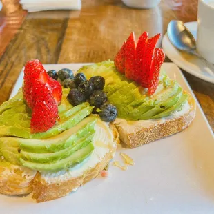 Avocado Strawberry Toast
