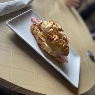 Ham and Ham/Provolone/croissant