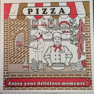 Arty pizza box.