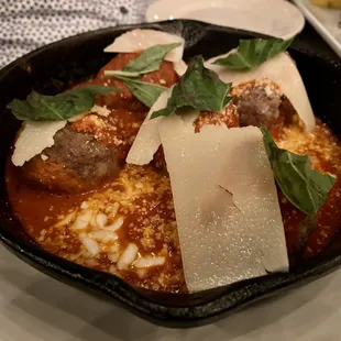 Dinner Meatballs with Mozzarella