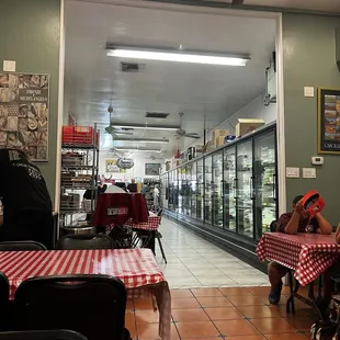 Dining room looking towards merchandise area