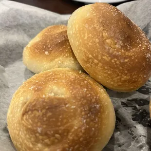 Complimentary garlic bread