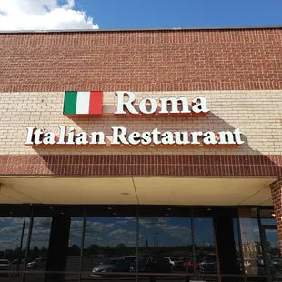 the front of the restaurant
