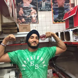 Our own khali of pizza