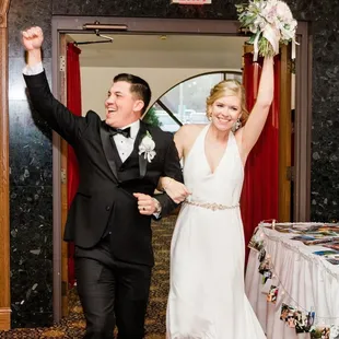 Entrance with guest book tables to the right and walking towards the dance floor (Copr: Joshua Harrison Photography)