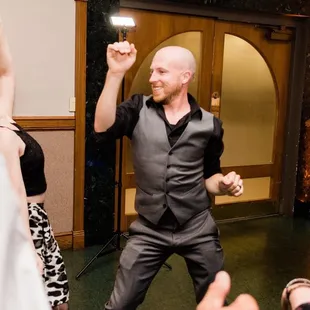 Dance floor (door not used during reception - lead into next banquet hall) (Joshua Harrison Photography)