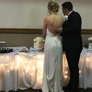 Cutting the cake