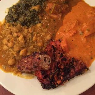 Good Indian soups, masalas, paneers, tandoori chicken!