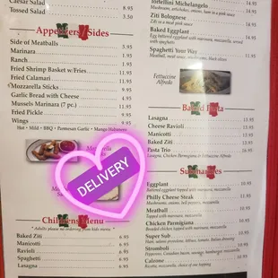 Menú delivery Roma Pasta &amp;Pizza comida deliciosa... la pizza es espectacular... y el delivery muy rápida su entrega