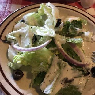 My salad was a little disappointing.