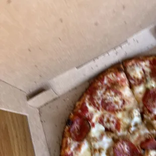 a pizza in a box