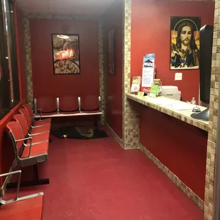 the interior of a restaurant