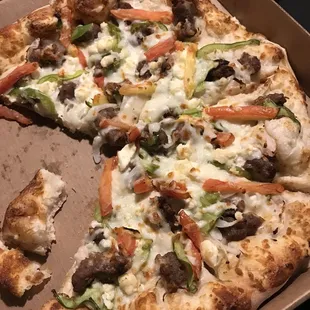 a pizza in a box