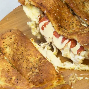 a cut in half sandwich