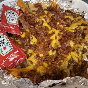 Bacon cheese fries