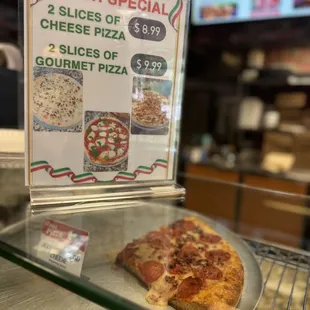 Lunch special menu