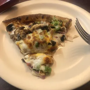 Just a slice... it's hot! Temp wise.