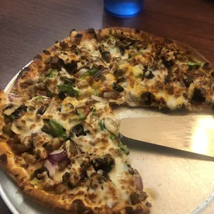 Combo pizza. This is a small! Filling...!