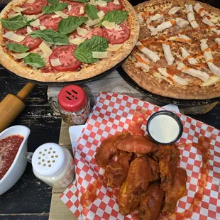 Order Pizza and Chicken Wings for the entire family today!