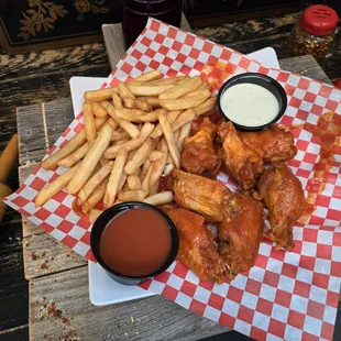 Chicken Wings! Crispy on the outside and tender on the inside, these wings are packed with flavor and perfect for any occasion.