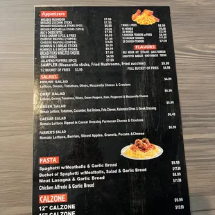 Menu side 2