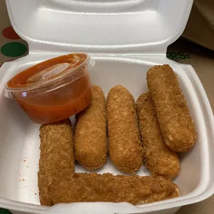 Mozzarella Sticks }:{