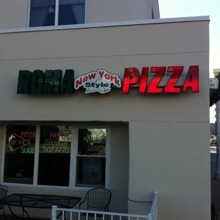 the front of the restaurant