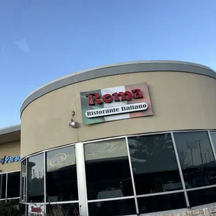 outside