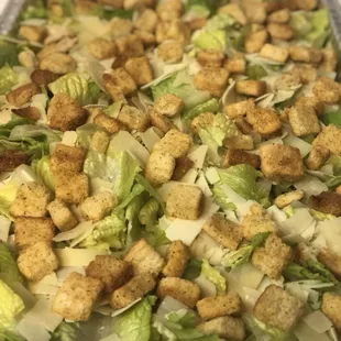 Catering caeser salad tray