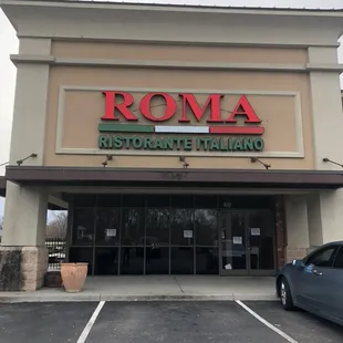 Front of restaurant