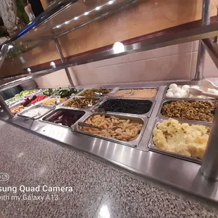 a variety of food items