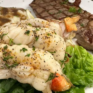 lobster tail n steak