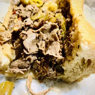 Roma&apos;s Original Italian Beef Sandwich