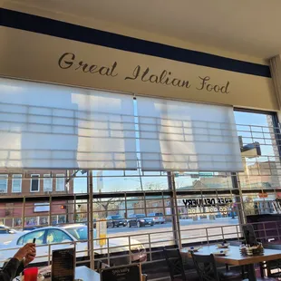 a view of the outside of the restaurant