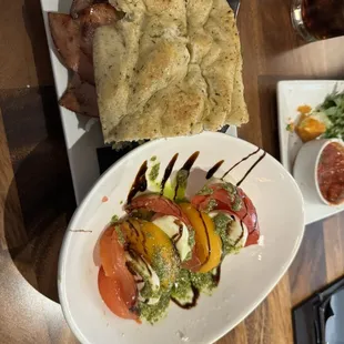 Italian sandwich with Caprese Salad