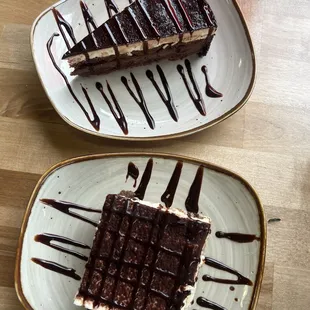 Tiramisu and Chocolate Trilogy Cake