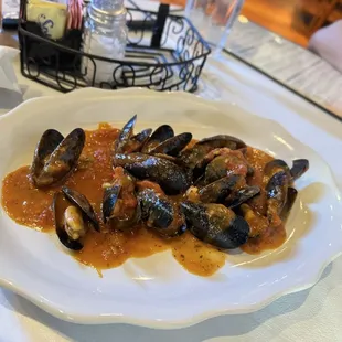 Mussels marinara