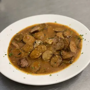 Sliced Italian sausage