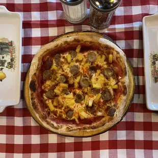 pizza, food