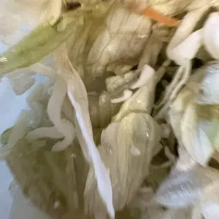 a close up of lettuce in a bowl