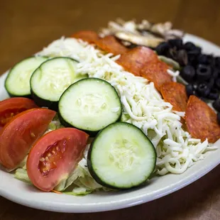 a plate of vegetables and rice